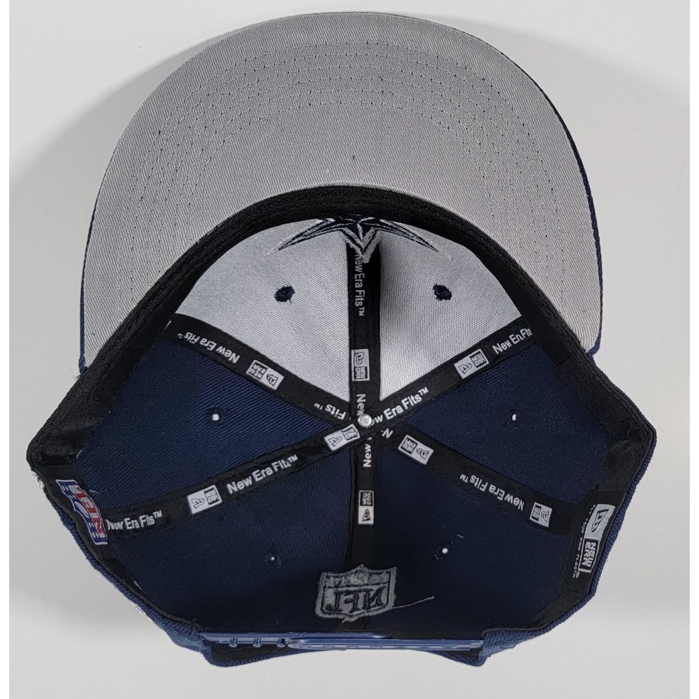 Dallas Cowboys New Era Blue Adjustable Snapback Hat Side Split NFL Football Cap - Picture 7 of 9